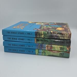 The Bible Story By Arthur S. Maxwell, Volumes 1,2,8&10 1953-57HC Good Cond